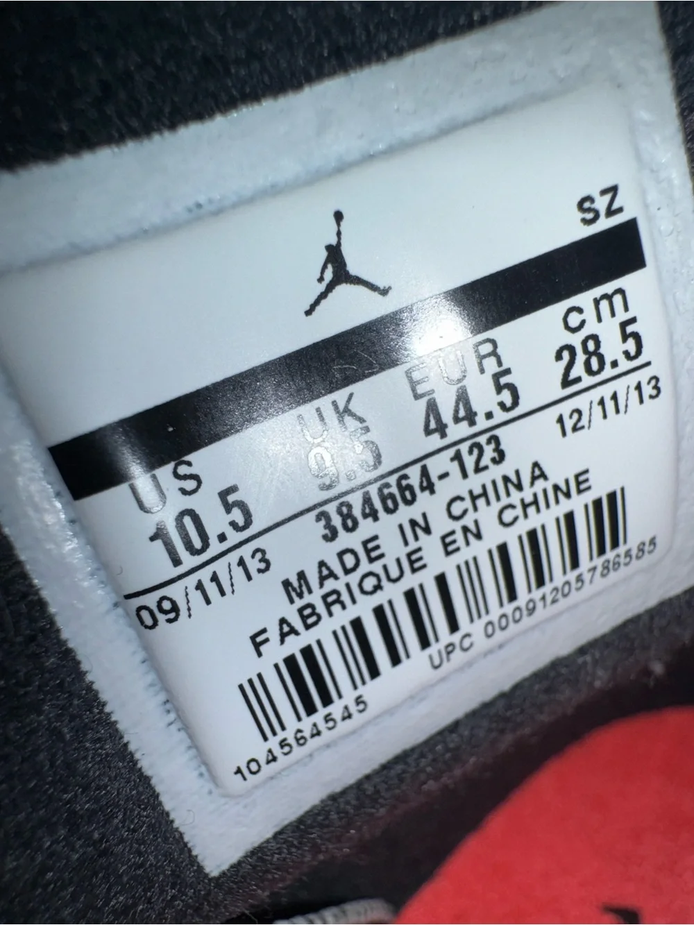 Jordan White Sneakers with Red Jumpman Accents